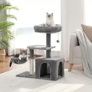 Small Cat Tree Condo with Scratching Post thumbnail 2