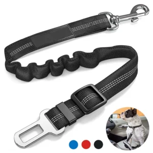 Reflective Dog Car Seat Belt – Adjustable Nylon Harness