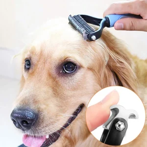Professional Pet Deshedding Brush for Dogs and Cats thumbnail 2